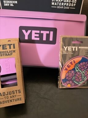 YETI Desert Bloom 3L Sidekick, Patch & Sideclick Strap Set Pink Purple